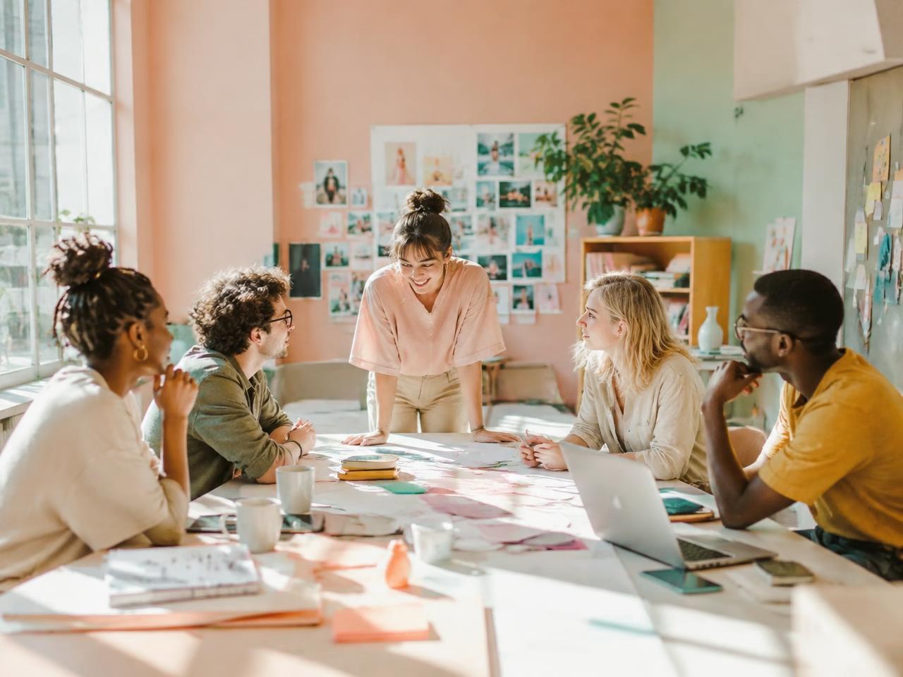 The Pixel Ink team brainstorming